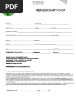 African National Congress Membership Form Download PDF African 
