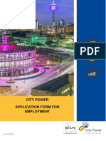 City Power Application Form For Employment