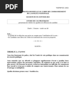QCM Concours Officier de Police 2023 | PDF | Police