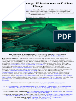 APOD 2020 November 9 - in Green Company Aurora Over Norway