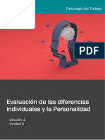 Evaluación de Las Diferencias Individuales y La Personalidad