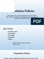 Population Policies