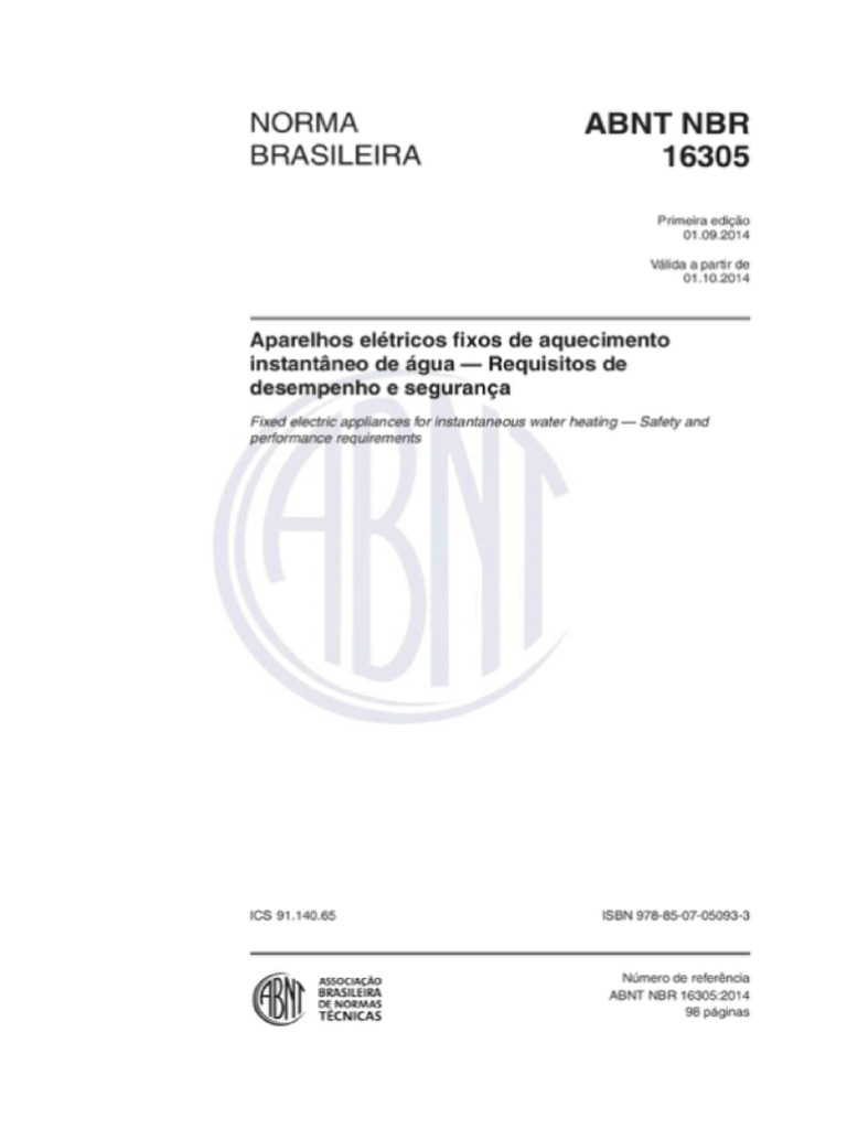 NBR 16305 - 2014 | PDF