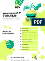 Presentación Financiera Ilustrada Verde
