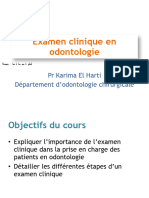 1. Examen clinique en odontologie