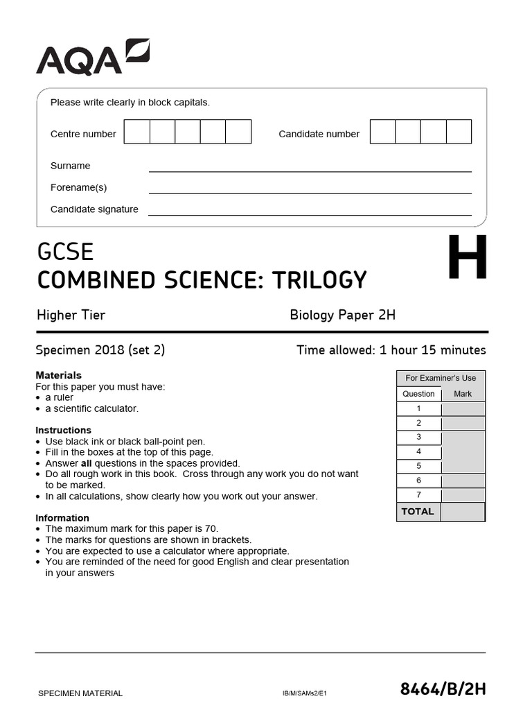 Sample Paper 2b H Question Paper | PDF