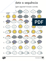 Fichas para Completar A Sequência - O Tempo PDF