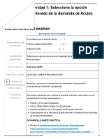 Actividad 1 - Civil Bienes Seleccione La Opción Correcta en El Contenido de La Demanda de Acción Reivindicatoria