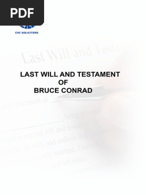 Last Will and Testament