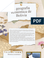 La Geografia Economica de Bolivia