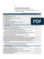 IV-Canulation - CheckList