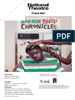 National Theatre at Home Barber Shop Chronicles Cast List