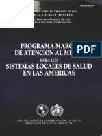 Programa Marco de Atencion Al Medio para Los Sistems Locales de Salud en Las Americas