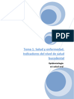 Tema 1. Salud y Enfermedad. Indicadores de Salud Bucodental