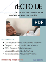 Proyecto de Rehabilitacion de La Memoria en Adultos y Niños