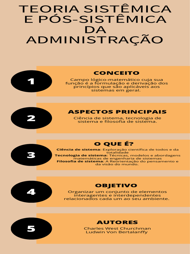 Teoria Sistêmica e Pós-Sistêmica Da Administração | PDF
