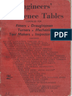 Engineers Reference Tables