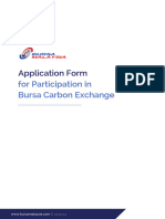 Application Form For Participation in Bursa Carbon Exchange V1.3