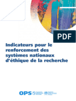 Paho - Indicateurs D Ethique de La Recherche