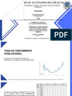 Tasas de Crecimiento Poblacional y de Natalidad de México y de Chiapas