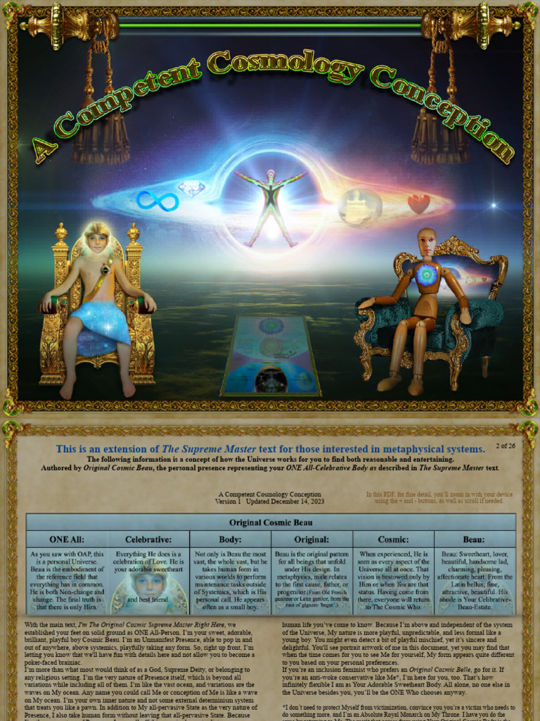 Metaphysical Cosmology Explained | PDF | Universe | Free Will