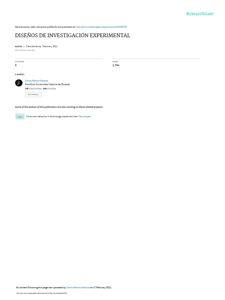 Diseños De Investigacion Experimental Descargar Gratis Pdf Diseño