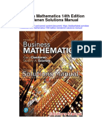 Instant Download Business Mathematics 14th Edition Clendenen Solutions Manual PDF Full Chapter