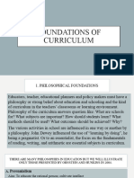 Foundations of Curriculum