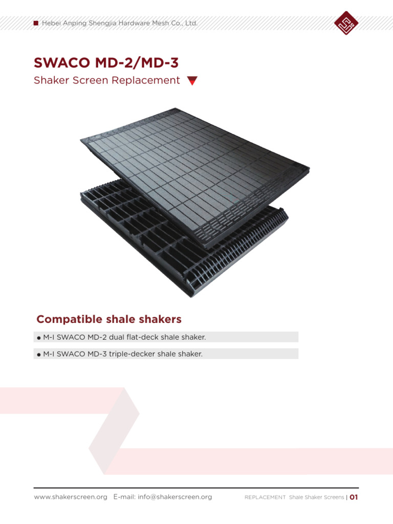 Swaco md2 md3 Screen | Download Free PDF | Materials | Physical Sciences