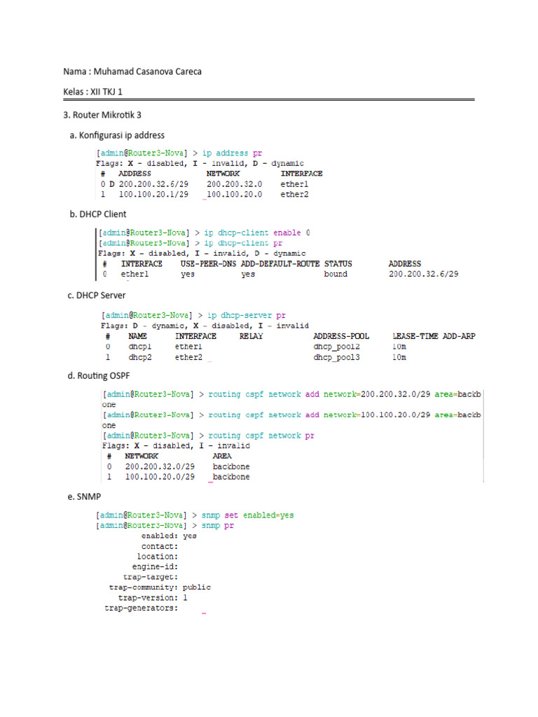 Konfigurasi Router Mikrotik dan Winbox | PDF