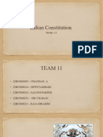 Indian Constitution: Group - 11