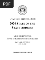 Utah State of State 2024