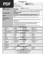 English Lesson Plan Year 3 Pak 2121