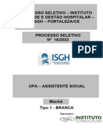 Upa - Assistente Social - Tipo 1 - Branca