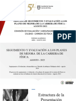 Diapositivas - Socialización - Plan de Mejoras de Carrera - 2023-2023