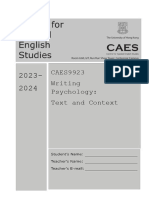 CAES9923 (2023-24) Course Booklet - Student Version
