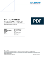 HY-TTC 30 Family Hardware User Manual