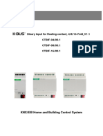 User Manual: Binary Input For Floating Contact, 4/8/16-Fold - V1.1 CTBIF-04/00.1 CTBIF-08/00.1 CTBIF-16/00.1