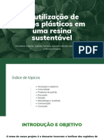 Reutilização de Copos Plásticos em Uma Resina Sustentável