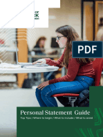 Postgraduate Personal Statement Guide