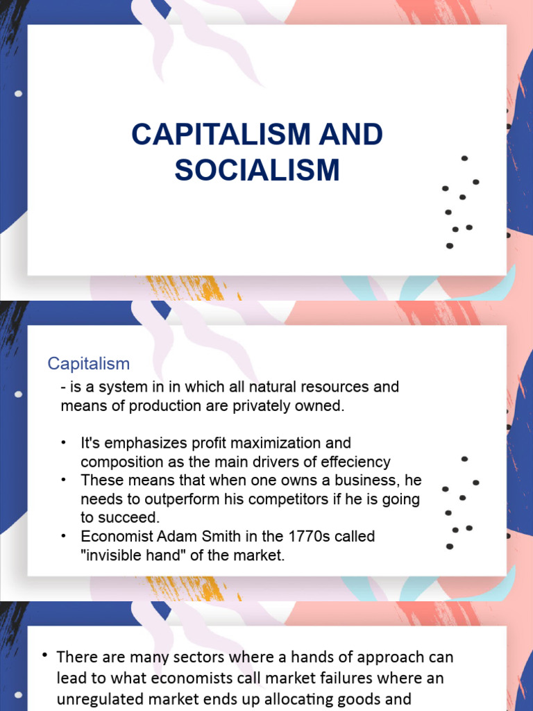 Capitalism vs. Socialism Explained | PDF