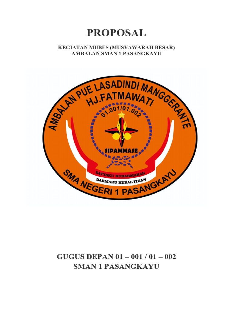 Proposal Mubes SMAN 1 Pasangkayu 2024 | PDF | Sains & Matematika
