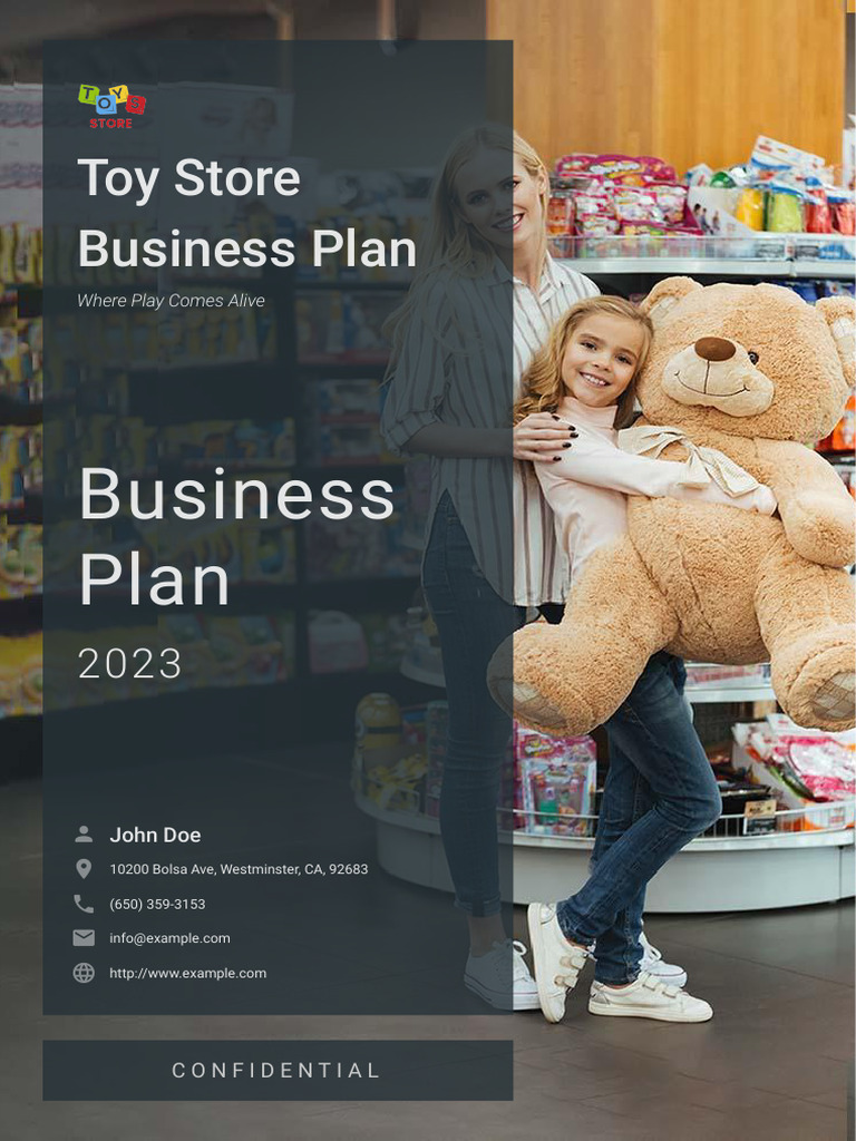 Toy Store Business Plan Example PDF Marketing Retail