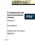 Fundamentos de Instrumentación Virtual: Sesión 8 Actividad 8 Adquisición de Datos Digitales