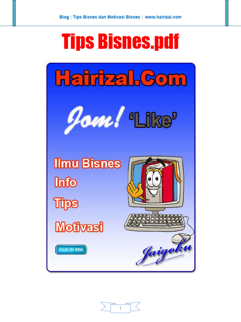 Tips Memulakan Bisnes Tanpa Modal | PDF | Pengembangan Diri