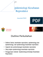 Minggu II Konsep Epidemiologi Kesehatan Reproduksi