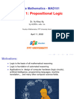 Chapter 1 - Propositional Logic