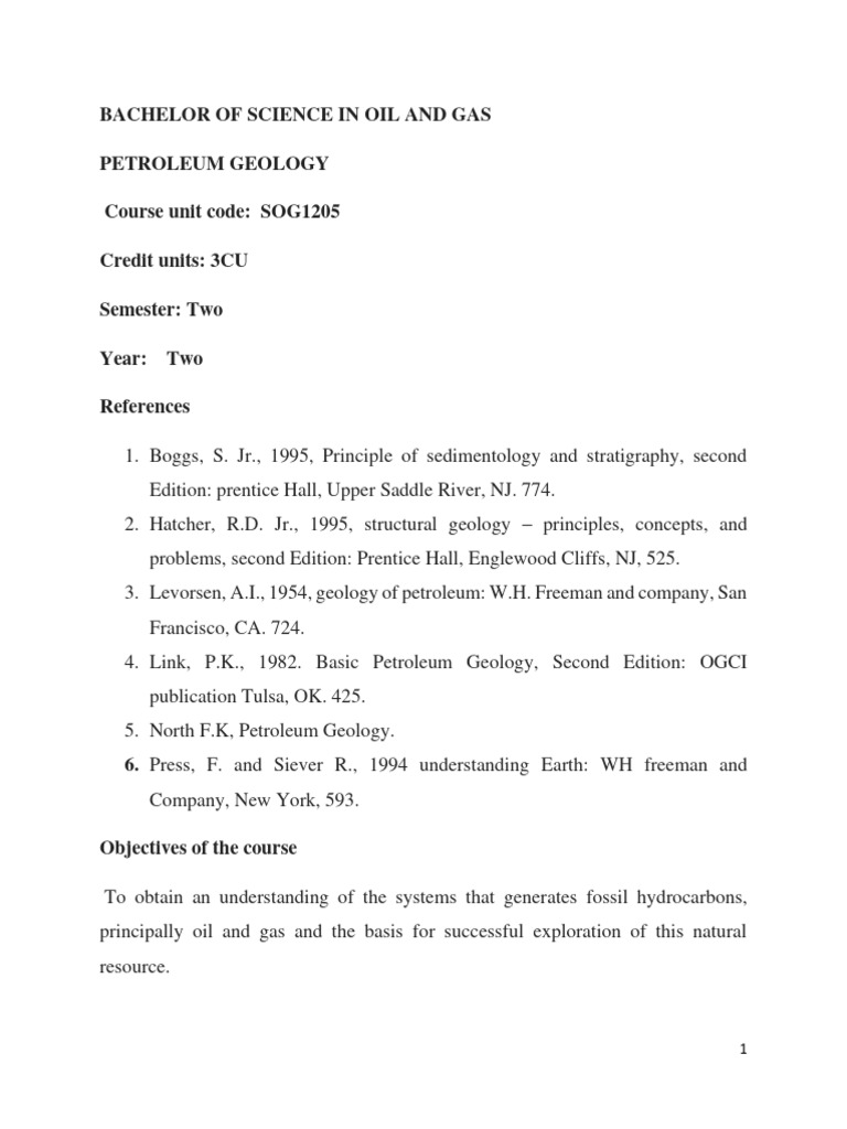 Petroleum Geology Lecture Notes Pdf Petroleum Reservoir Petroleum