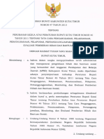 PERBUP 47 - 2013 TTG Perubahan Kedua Atas Peraturan Bupati Kutai Timur Nomor 46 Tahun 2011 Tentang Cara Penganggaran, Pelaksanaan, Penatausahaan