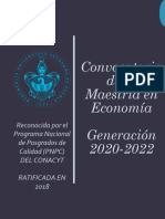 Convocatoria de La Maestría en Economía - 2020 - 2022.1pdf